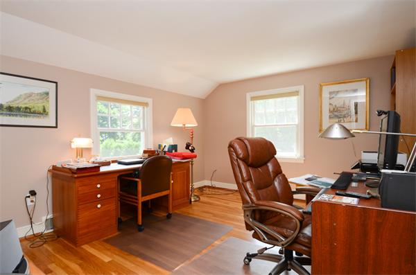 107 Viscount Road Longmeadow, MA 01106 - Photo 22 of 30 a view of a workspace with furniture and a window