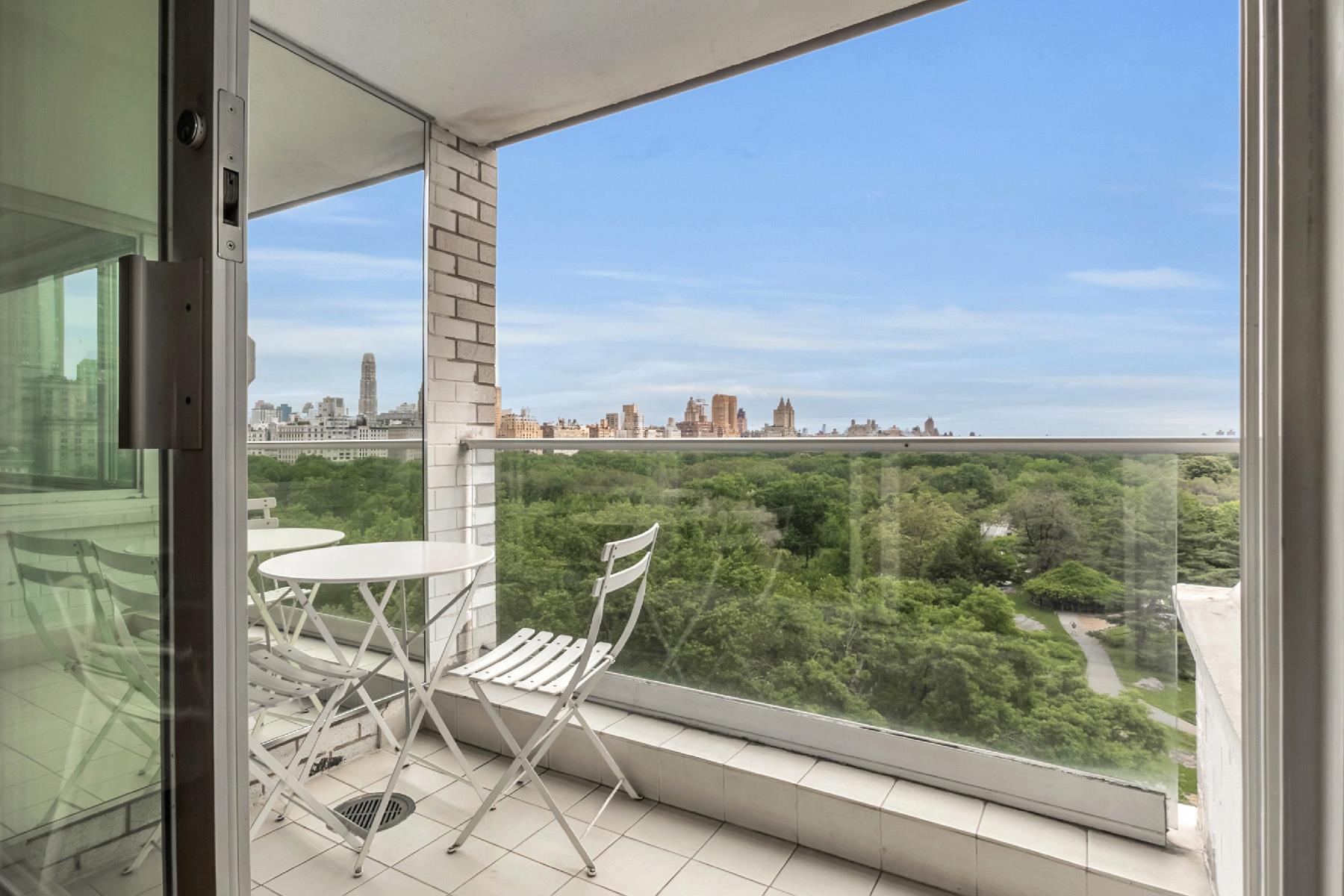 116 Central Park South, Unit 4N Manhattan, NY 10019 - Photo 1 of 7 a view of a balcony with chair and table