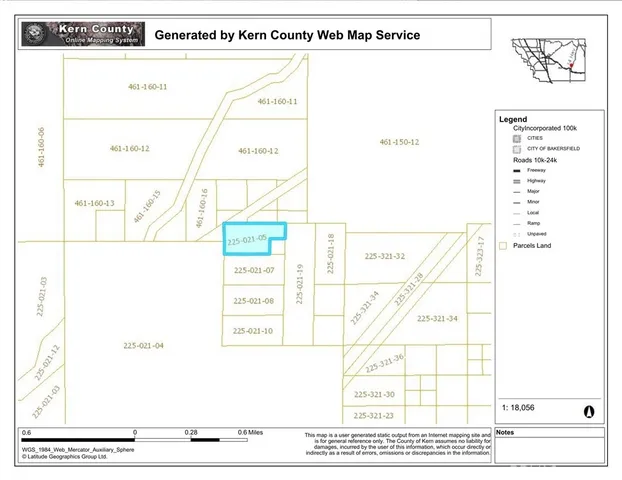 $15,300 | 0 Apn 225-021-05-00-7, Mojave, CA 93501