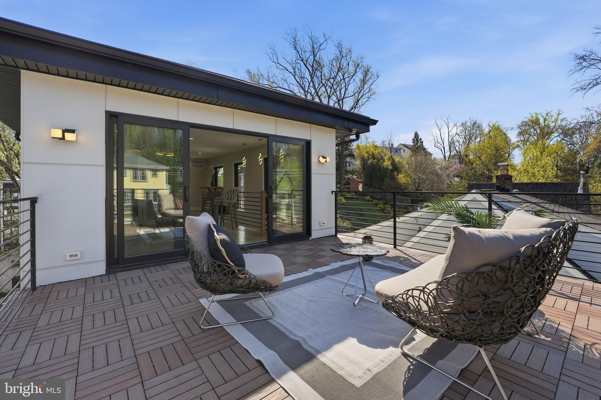 2211 Military Road Arlington, VA 22207 - Photo 76 of 107 Serene rooftop retreat with lush views.
