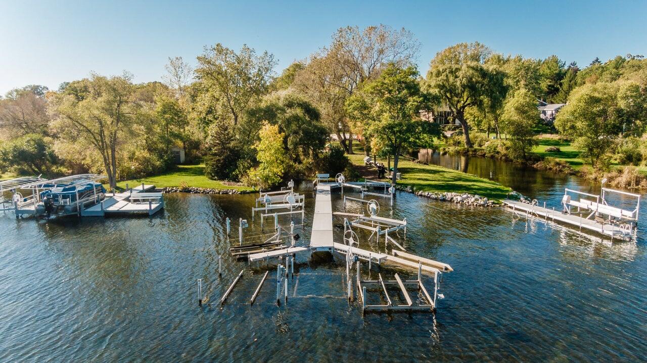2135 West Shore Drive Delafield, WI 53018 - Photo 36 of 49 Shared pier