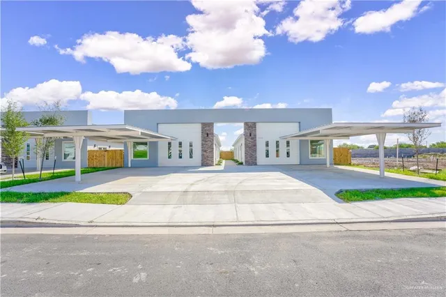 a view of building with street