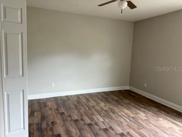 wooden floor in a room