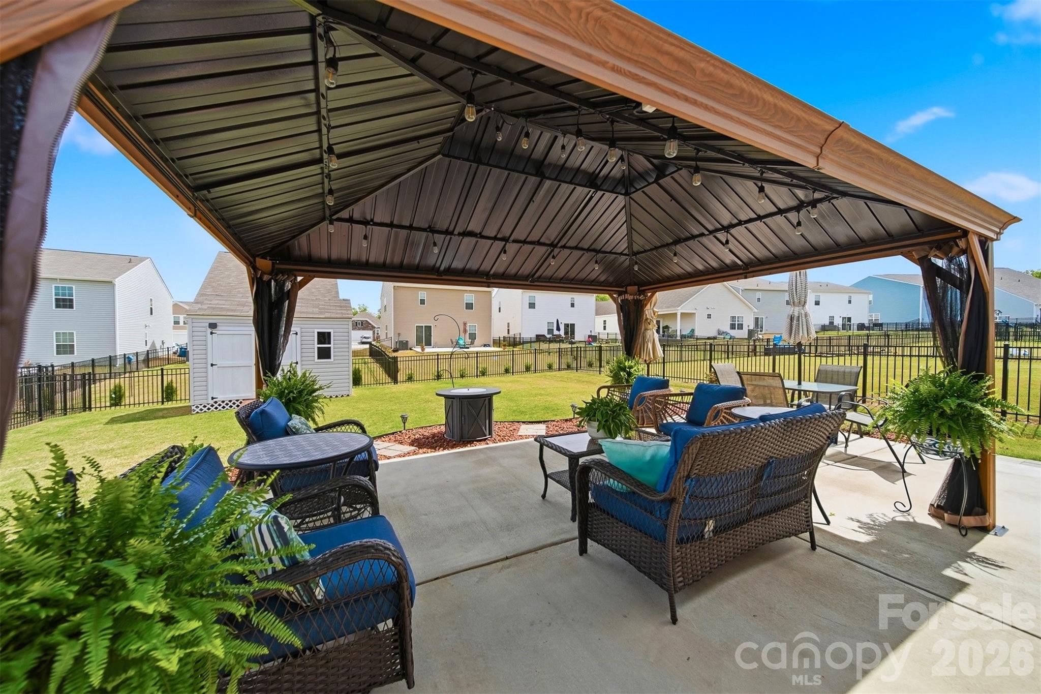 2841 Legacy Rdg Lane Catawba, NC 28609 - Photo 33 of 42 a view of an outdoor sitting area with furniture and garden
