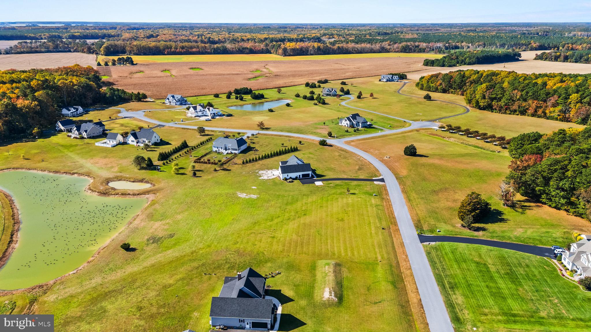 Lot 24 Sea Biscuit Road Snow Hill, MD 21863 - Photo 12 of 13 an aerial view of a swimming pool with outdoor seating and yard