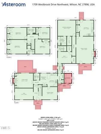$384,900 | 1709 Westbrook Drive Northwest, Wilson, NC 27896