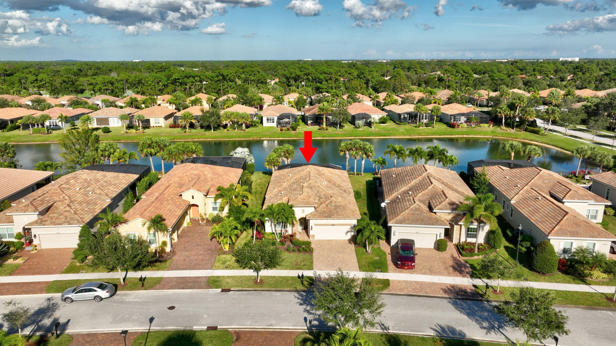 10619 Southwest Capraia Way Port St. Lucie, FL 34986 - Photo 81 of 90 an aerial view of residential houses with outdoor space and outdoor space