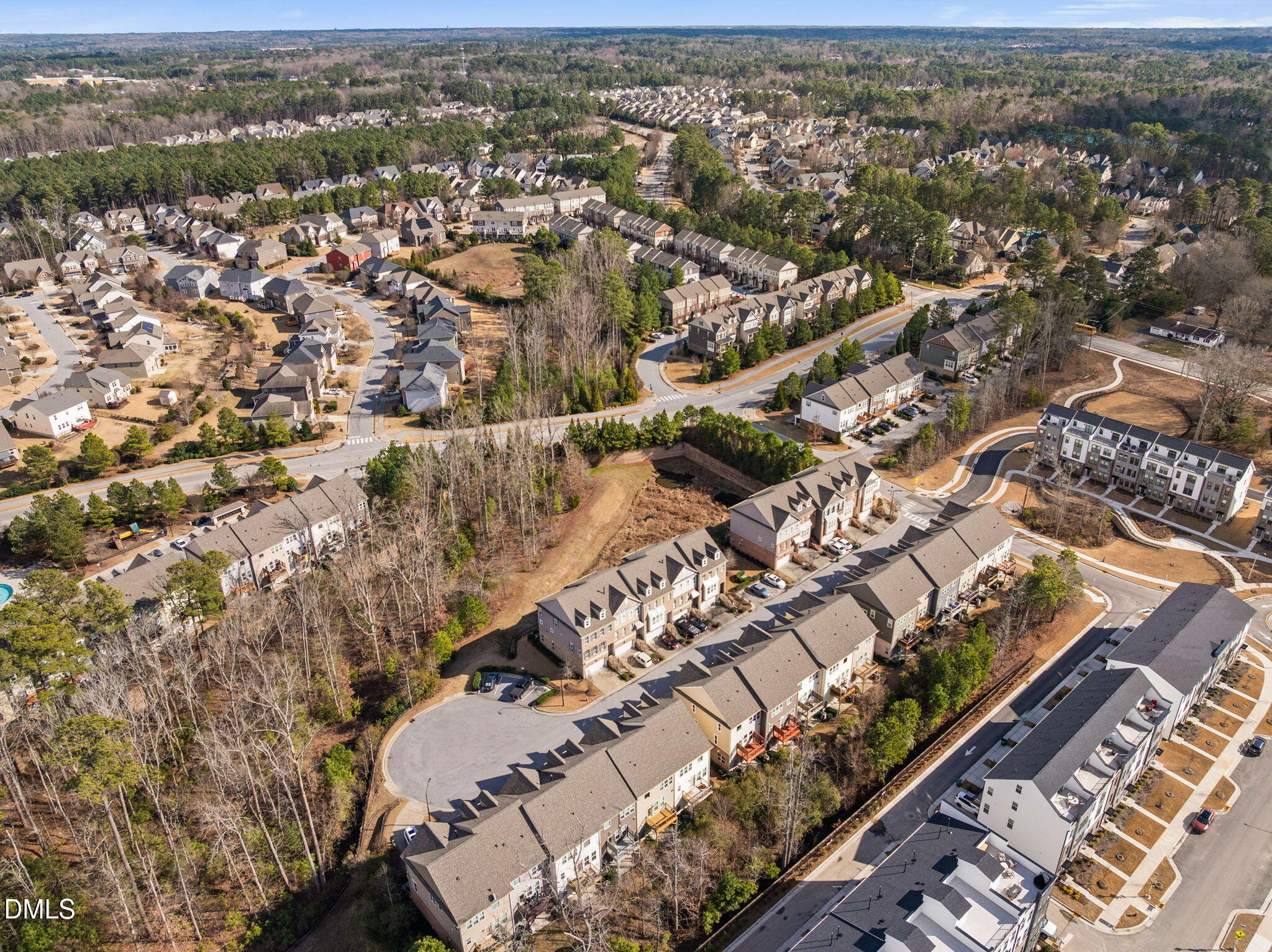4033 Robious Court Cary, NC 27519 - Photo 54 of 58 an aerial view of a city