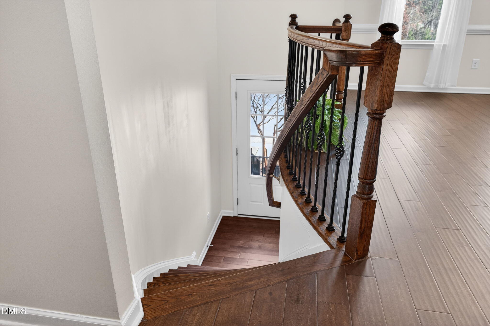 4033 Robious Court Cary, NC 27519 - Photo 6 of 58 a view of entryway and hall with wooden floor