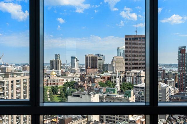 a view of a city from a window