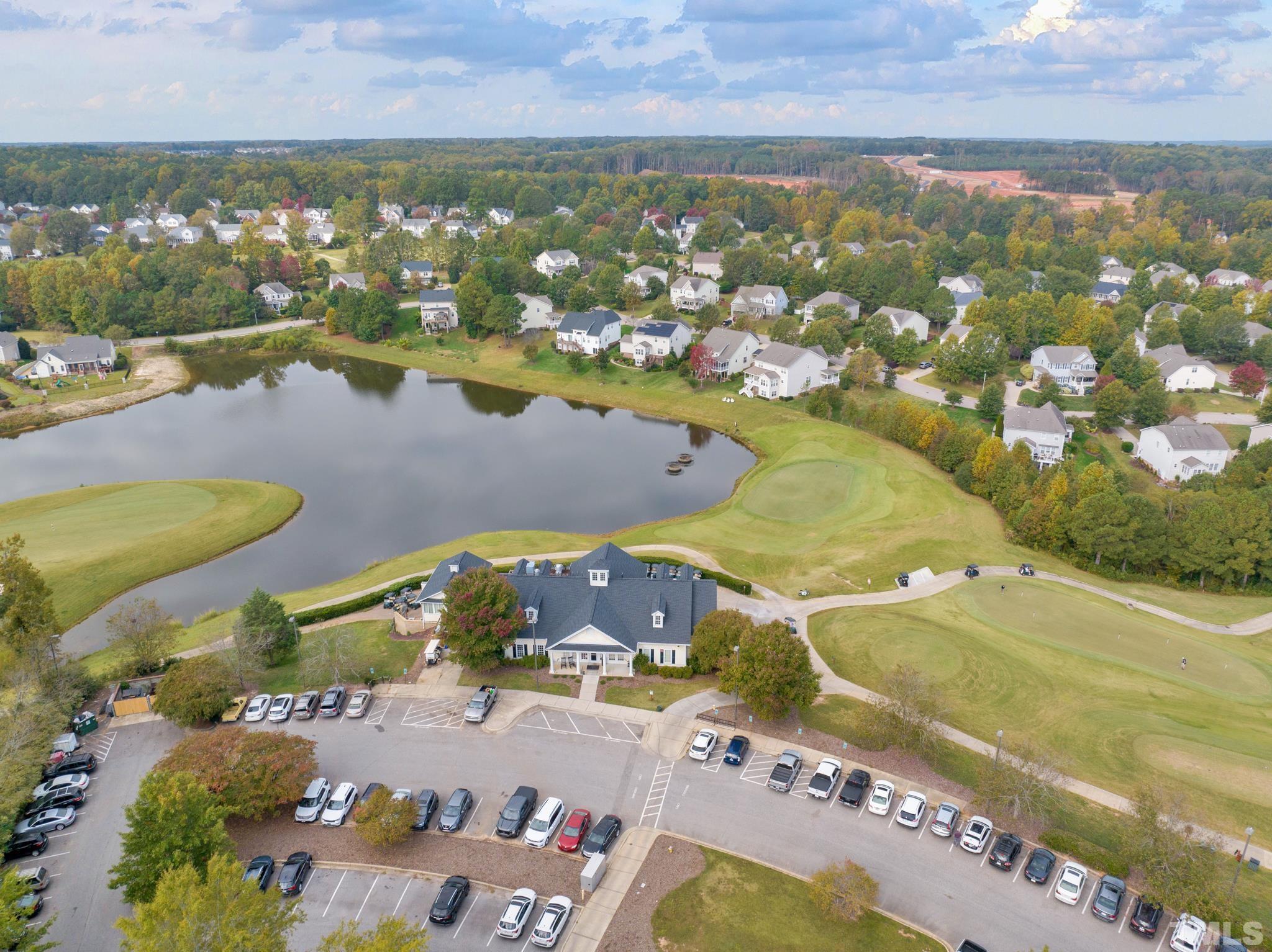 161 Ryder Cup Circle Raleigh, NC 27603 - Photo 27 of 31 an aerial view of residential houses with outdoor space