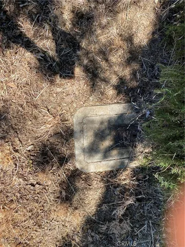 a view of a wooden floor with a building