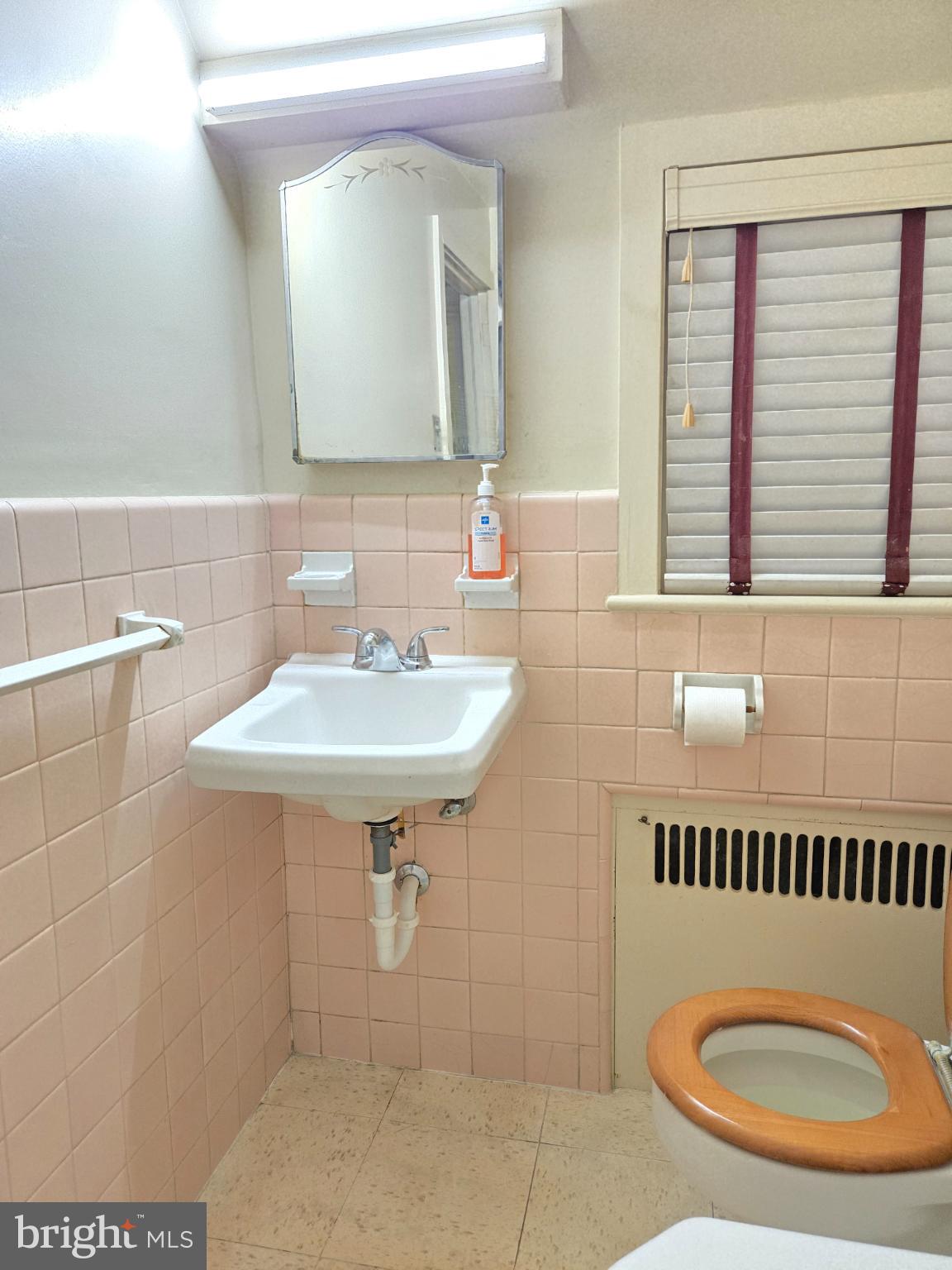 1003 Church Road Oreland, PA 19075 - Photo 12 of 18 a bathroom with a sink a mirror and a window