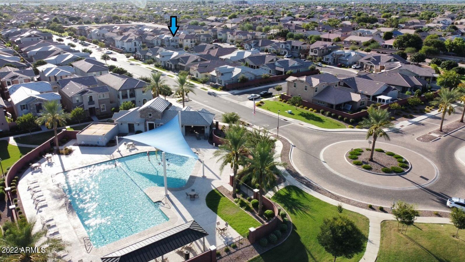 2048 South Agnes Lane Gilbert, AZ 85295 - Photo 26 of 31 Location of Home from Pool