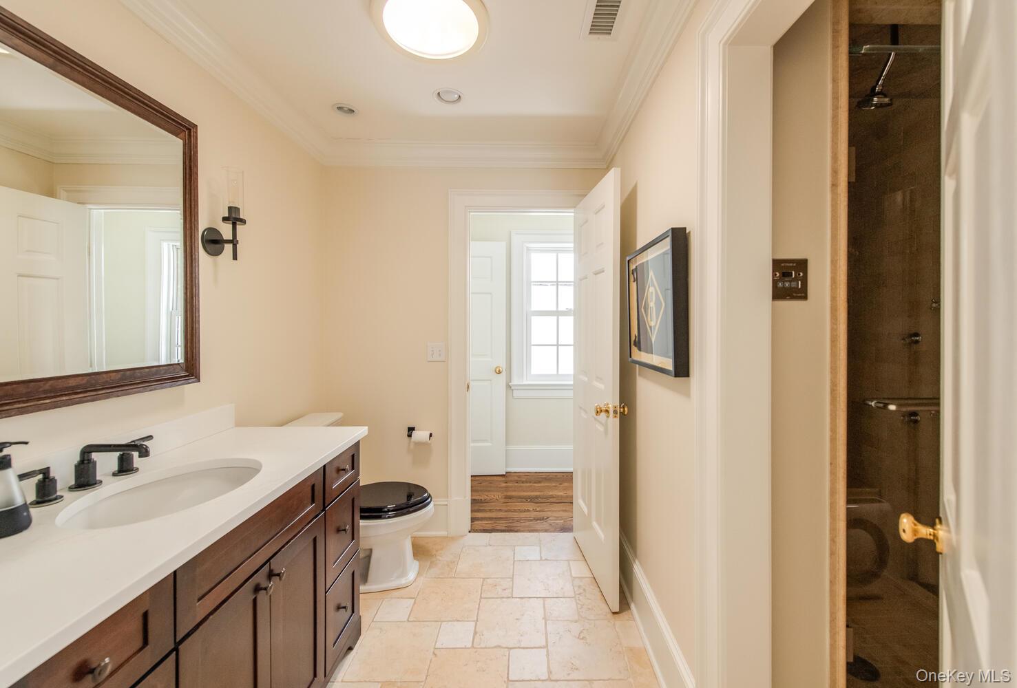 33 Pells Road Rhinebeck, NY 12572 - Photo 31 of 50 a bathroom with a sink and a mirror