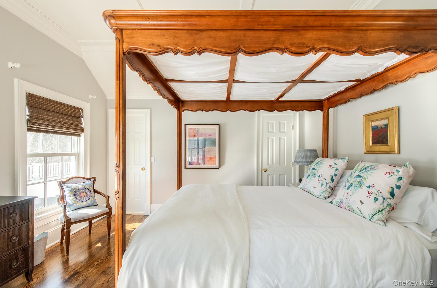 33 Pells Road Rhinebeck, NY 12572 - Photo 33 of 50 a bedroom with a bed and wooden floor