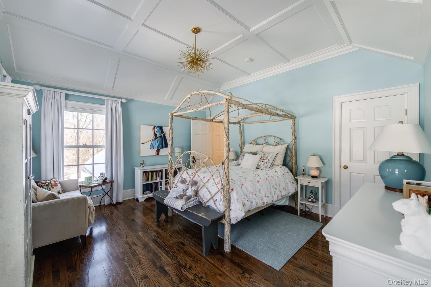 33 Pells Road Rhinebeck, NY 12572 - Photo 36 of 50 a bedroom with a bed and wooden floor