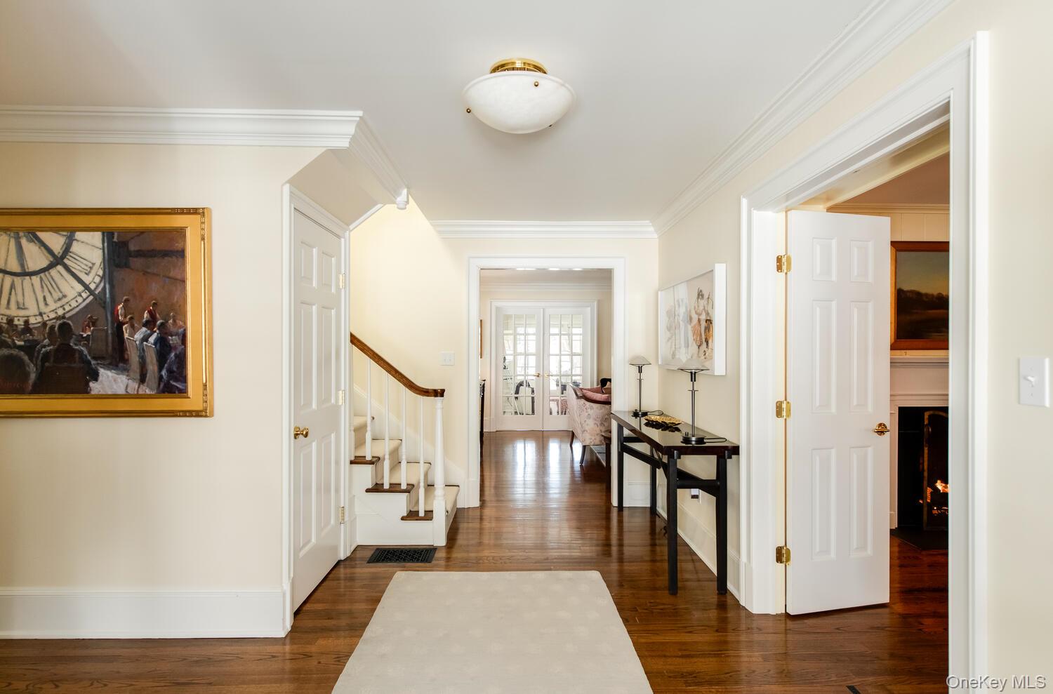 33 Pells Road Rhinebeck, NY 12572 - Photo 8 of 50 a view of a hallway view with wooden floor and staircase