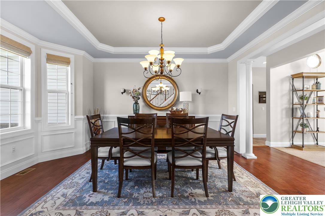 113 Ashview Court Nazareth, PA 18064 - Photo 10 of 41 a view of a dining room with furniture window and wooden floor