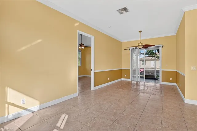 a view of an empty room