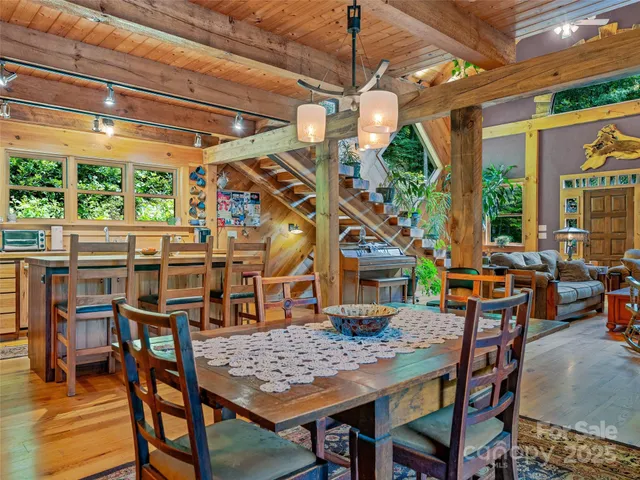 a outdoor space with lots of furniture and appliances