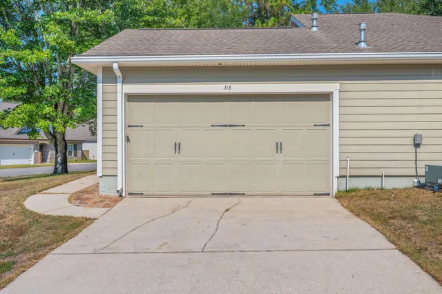 a backyard of a house
