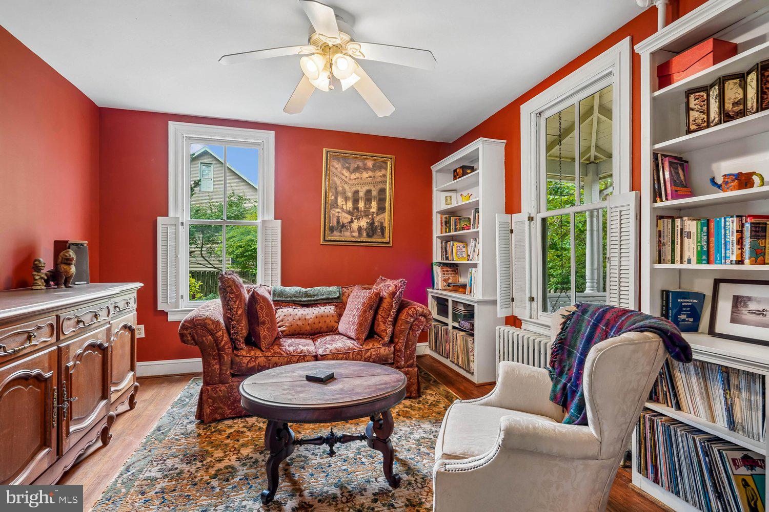 16 Maple Avenue Washington Grove, MD 20880 - Photo 14 of 58 Cozy reading nook with vibrant accents.