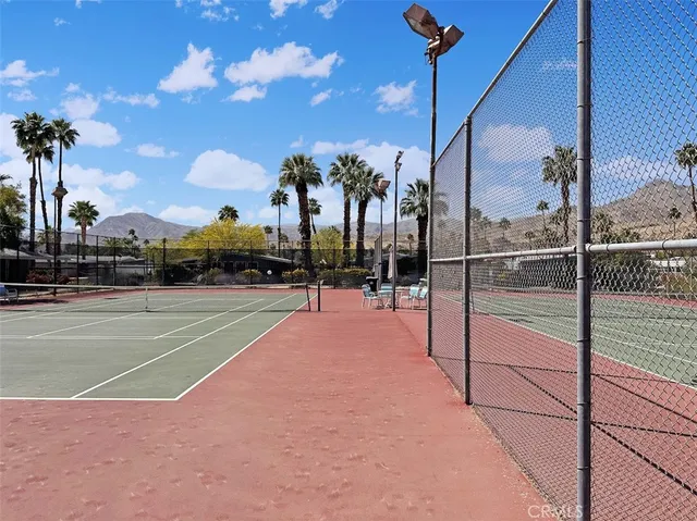 a view of a tennis court