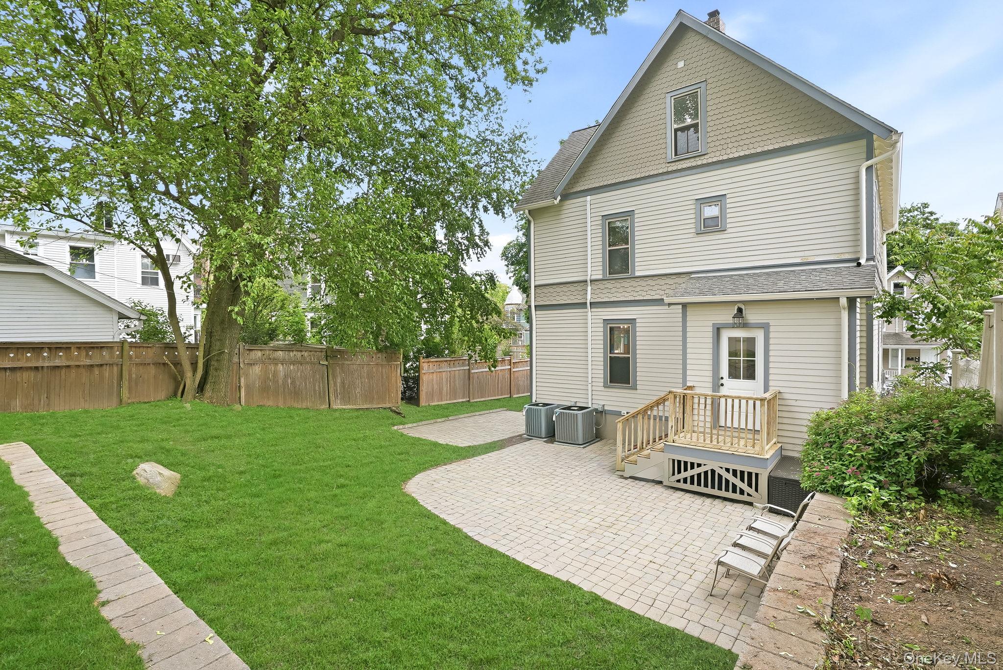 834 John Street Peekskill, NY 10566 - Photo 29 of 37 Rear garden with paver patio, al fresca dining at its best!