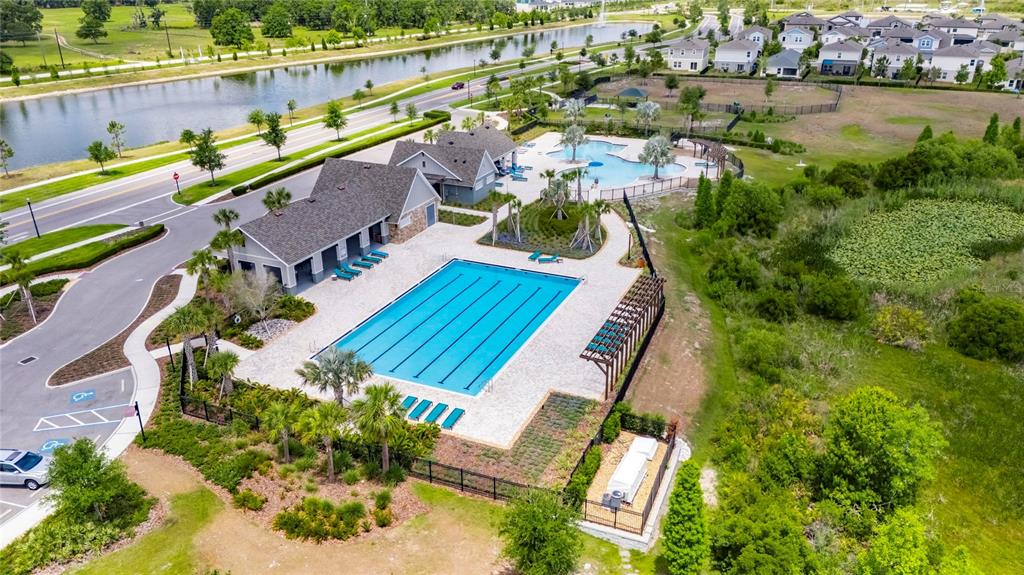 12908 Hawkstone Trail Boulevard Lithia, FL 33547 - Photo 53 of 76 an aerial view of a house with a lake view