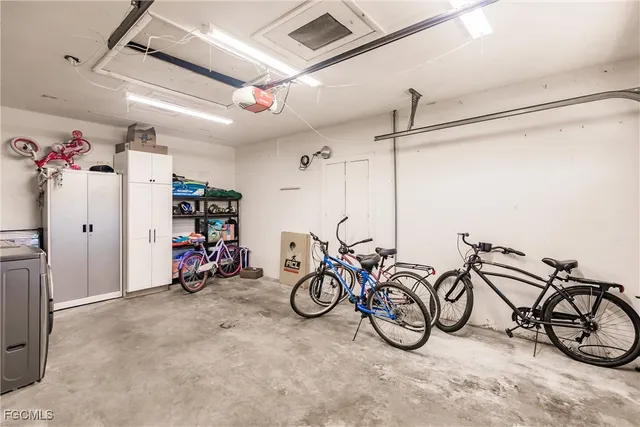 a view of an bike storage