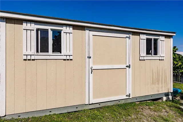 a view of front door of house