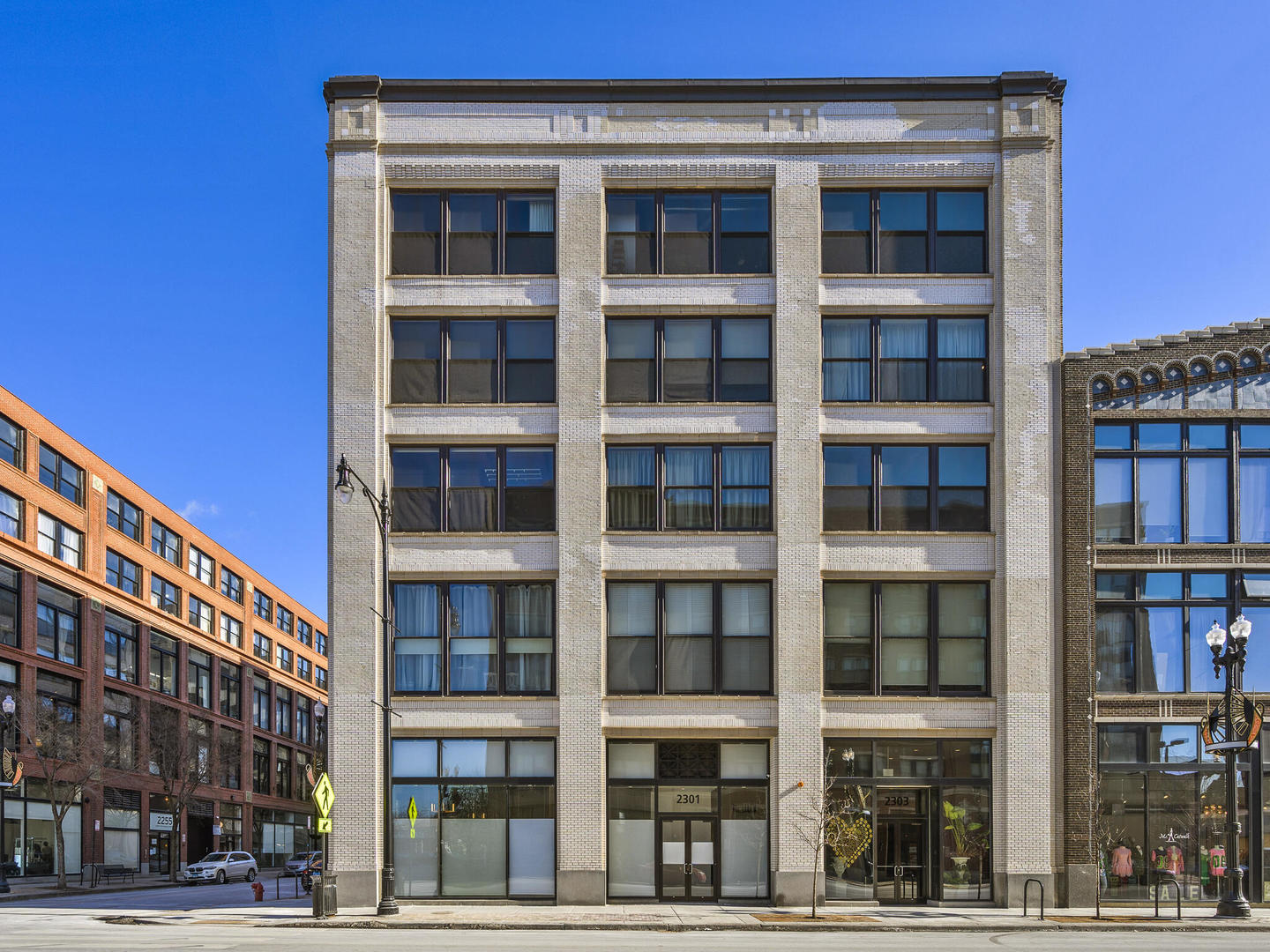 a view of a large building