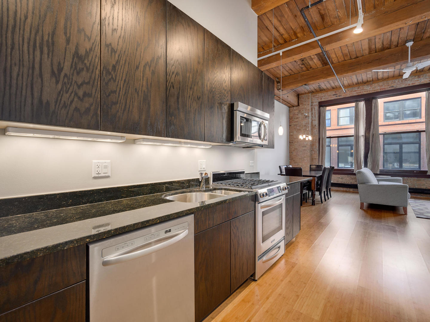 2303 South Michigan Avenue, Unit 305 Chicago, IL 60616 - Photo 14 of 22 a kitchen with stove and cabinets