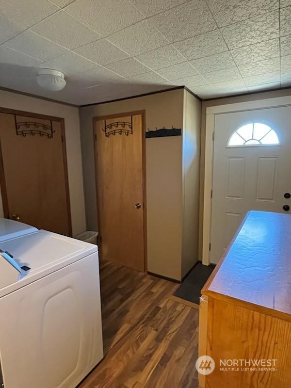 592 North Military Road Winlock, WA 98596 - Photo 11 of 21 a view of hallway with wooden floor