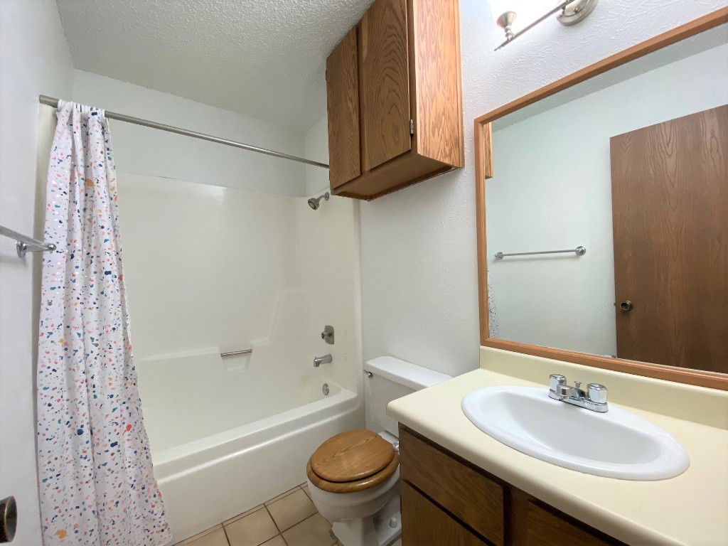 5502 Honey Dew Terrace Austin, TX 78749 - Photo 14 of 18 a bathroom with a sink a toilet and shower
