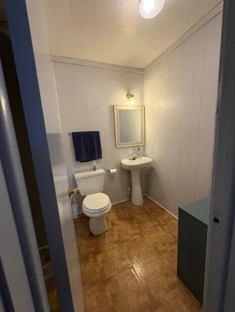 a bathroom with a sink and a toilet