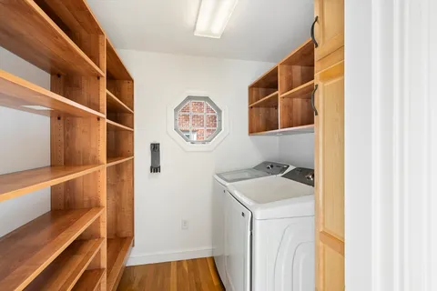 a room with storage and utility