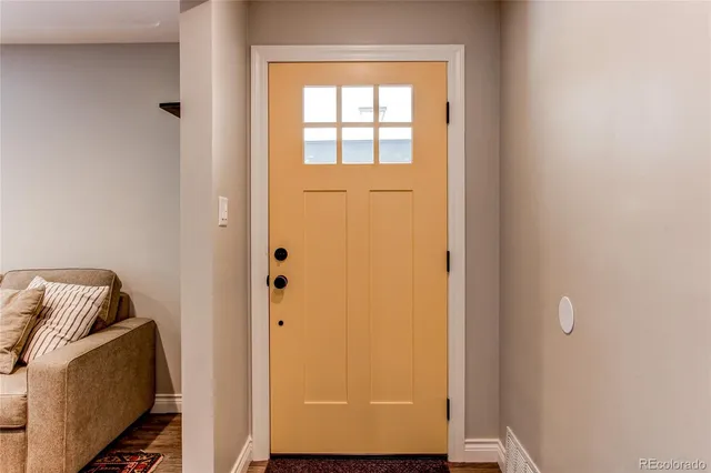 a view of small space with a window