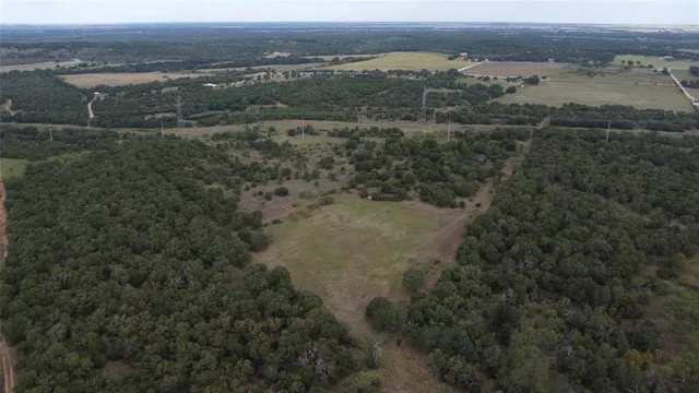 a view of a lush green field