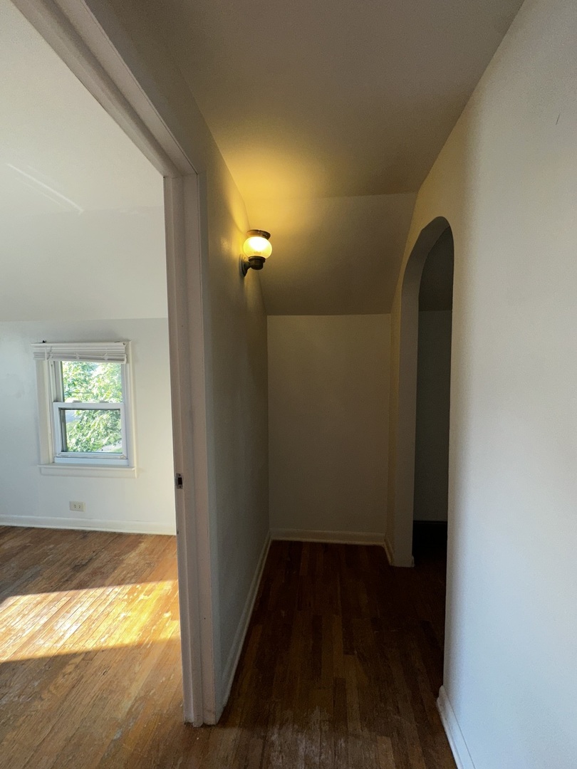 213 North Peoria Street Gilman, IL 60938 - Photo 32 of 44 a view of a room with wooden floor and small space