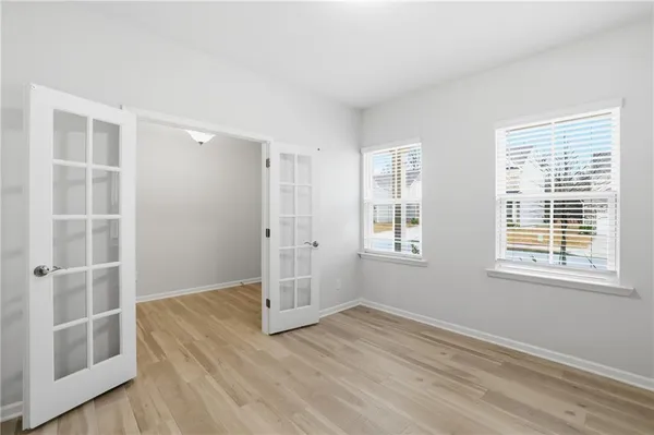 a view of livingroom with hardwood floor and window