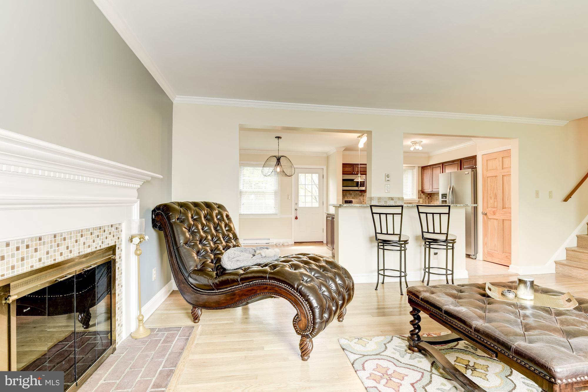 6906 Edgerton Lane Springfield, VA 22150 - Photo 7 of 30 Living Room view to Kitchen and Dining