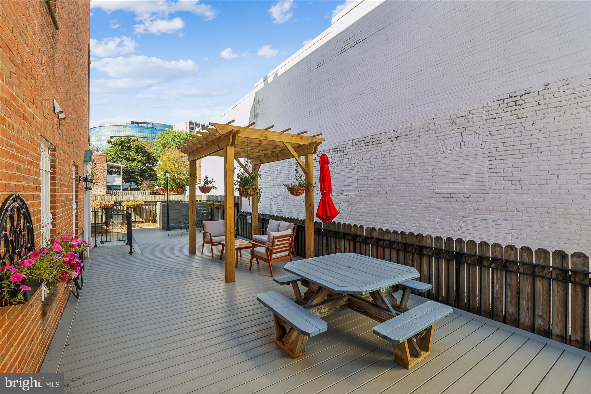 1803 T Street Northwest, Unit 3 Washington, DC 20009 - Photo 8 of 45 a view of a terrace with furniture
