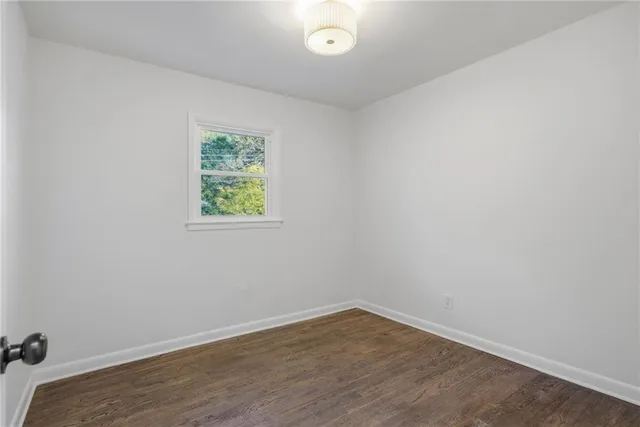 a view of an empty room