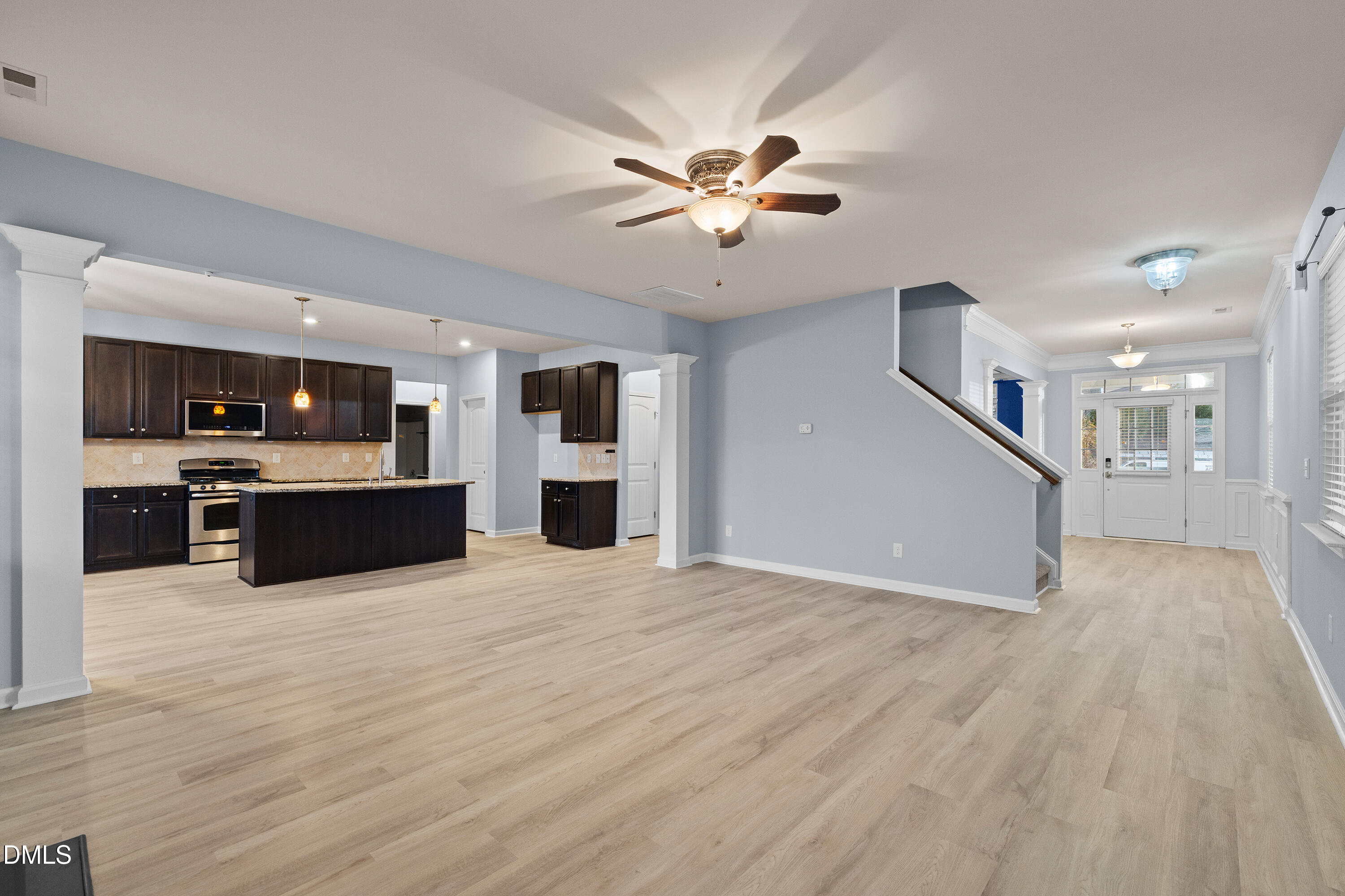 396 Naples Lane Clayton, NC 27527 - Photo 9 of 33 a view of kitchen with a sink and refrigerator