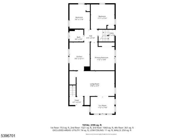 an empty room with shelves