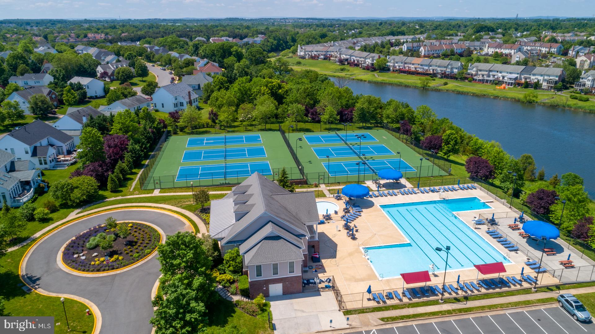 20299 Mustoe Place Ashburn, VA 20147 - Photo 45 of 45 an aerial view of a house with outdoor space pool patio and outdoor seating