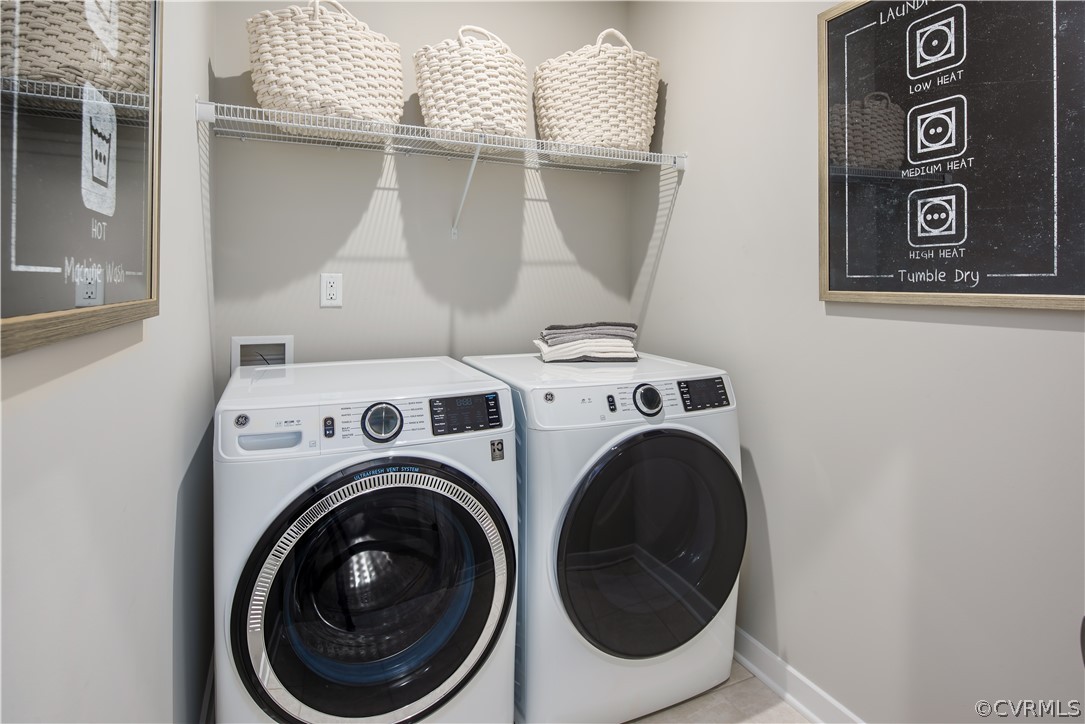14112 Millpointe Road, Unit 4C Midlothian, VA 23114 - Photo 13 of 18 a utility room with dryer and washer