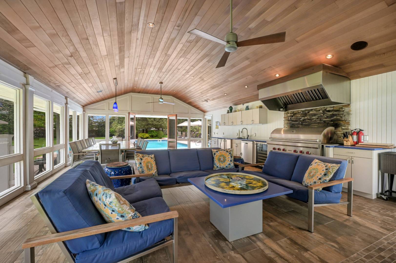 60 South Road Westhampton Beach, NY 11978 - Photo 24 of 45 a living room with furniture and a large window